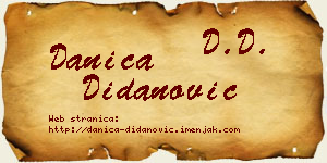 Danica Didanović vizit kartica